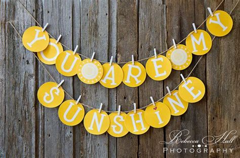 You Are My Sunshine Banner Banners Paper Banners Photo Etsy