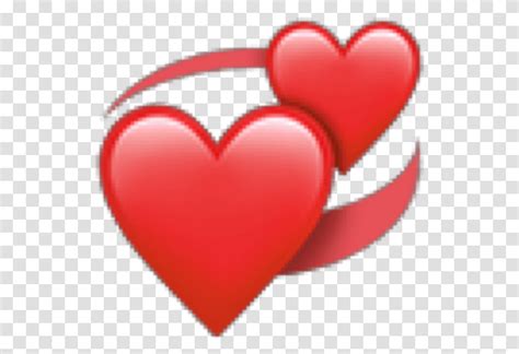 Corazon Rojo Ios Heart Emoji Balloon Cushion Pillow Transparent Png