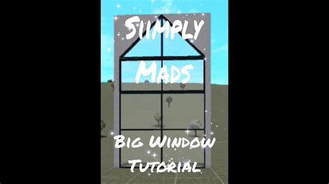 Big Window Tutorial Bloxburg Building Youtube