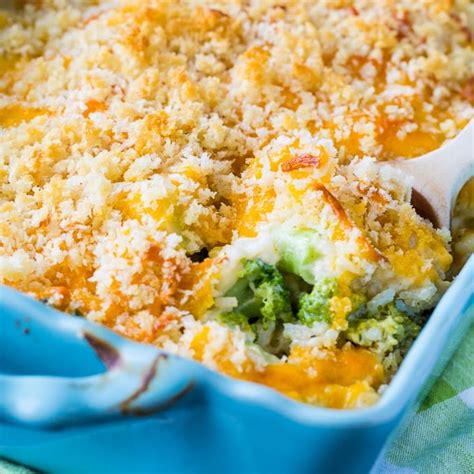 Cheesy Broccoli And Rice Casserole From Scratch Spicy Southern Kitchen
