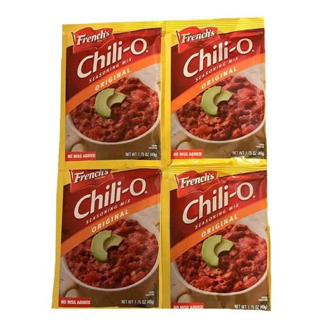 Frenchs Original Chili O Seasoning Mix Pack Of 4 175 Oz Season
