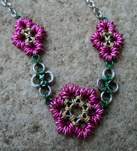 My Chain Maille Flowers Chainmaille Jewelry Patterns Loom Jewelry