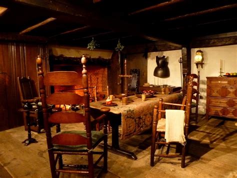 The Original Interior Of A 17th Century Massachusetts House Which Was