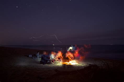 Free Images Beach Blur Night Fire Darkness Campfire Bonfire