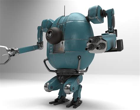3d Robot Character By Francesco Furneri · 3dtotal · Learn Create Share