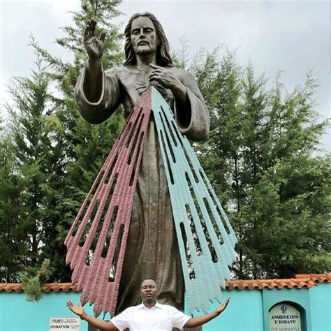 Large Outdoor Jesus Divine Mercy Garden Statue For Sale