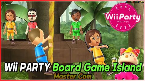 wii party board game island master com mark vs akira vs sakura vs yoko alexgamingtv youtube