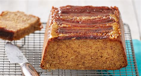 Alternately add flour mixture and banana mixture, beginning and ending with flour mixture and occasionally scraping bowl with rubber spatula. Upside-down banana loaf Recipe | Better Homes and Gardens