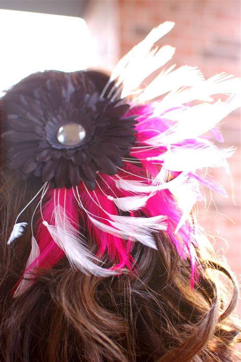 Prom Hair Accessory Feathers And Flowers Lets Think Outside Of The Box A Little Prom