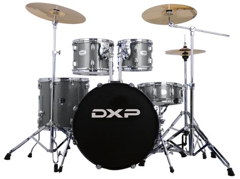 Dxp Jbp1211 5 Piece Drum Kit Silver