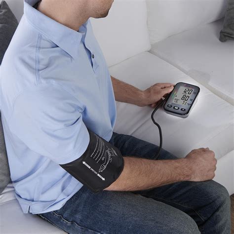 The Talking Blood Pressure Arm Monitor Hammacher Schlemmer