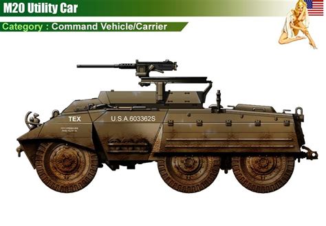 M20 Utility Car Wwii Vehicles Army Vehicles Armored Vehicles