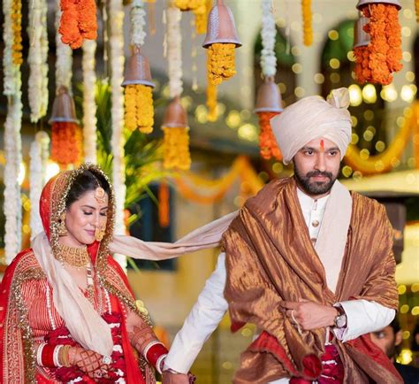 vikrant massey and sheetal thakur share their stunning wedding pictures begin their journey of