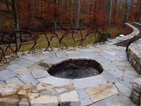 Outdoor Firepit Built By Freddys Landscape Company Outdoor Fireplaces