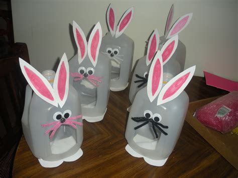 Milk Jug Bunny Baskets For Easter Milk Jugs Diy Milk Jug Crafts Clay