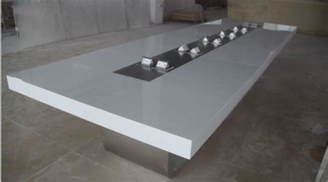 And for major tournaments, only wood or wooden derivates are allowed to be used. Corian solid surface table top modern white conference ...