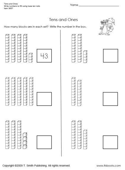 Tens And Ones Math Worksheets For 1st Grade Pin By Rania Amin On Nono