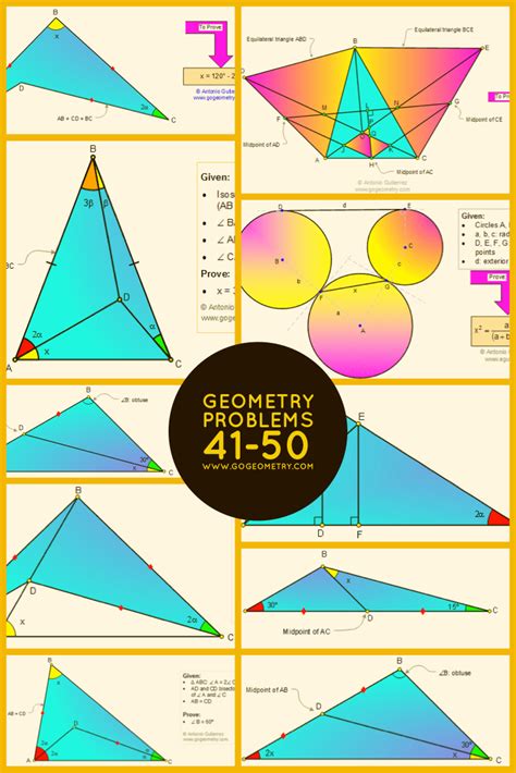 Geometry Problems 41 50 Geometry Formulas Geometry Problems Math