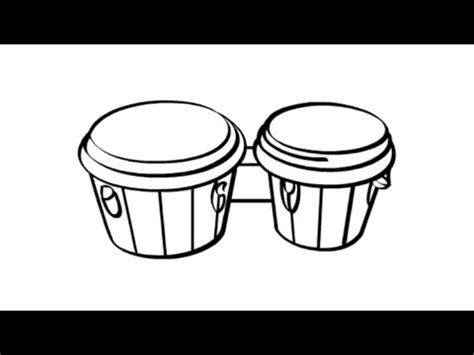 How To Draw Bongos Drawing The Bongo Drums YouTube