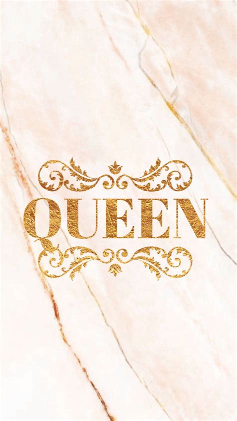 Download Gold Queen Girly Wallpaper
