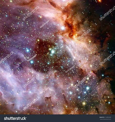 Omega Nebula Swan Nebula Checkmark Nebula Stockfoto 712852039
