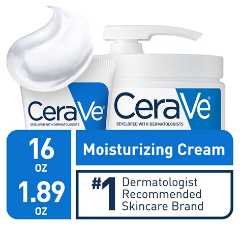 Cerave Moisturizing Cream With Pump Value Pack Face And Body