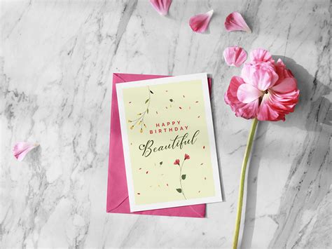 Birthday cards videos that are easy to personalise. Free Beautiful Happy Birthday Greeting Card Design ...
