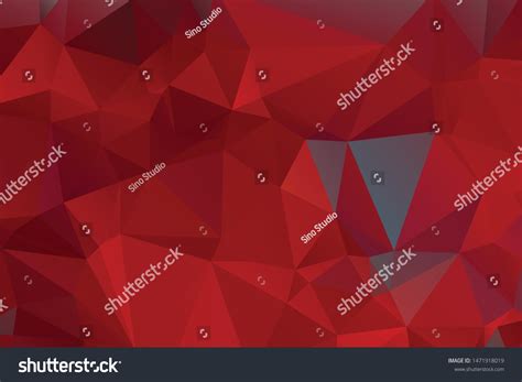 Abstract Red Color Polygon Background Design Stock Vector Royalty Free
