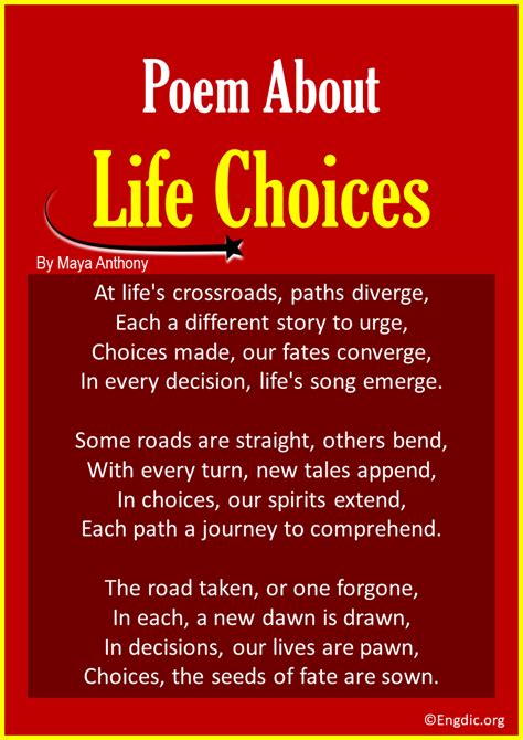 10 Best Poems About Life Choices Engdic