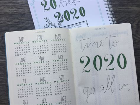 Mit einem bullet journal bzw. Hallo neues Jahrzehnt! Unsere Bullet Journal Setups für ...