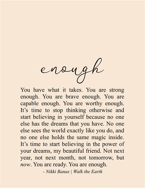 Love Yourself You Are Enough Quotes Inspiration And Encouragement