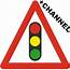Traffic Lights Triangle Sign With Fixing Channel  FIXING CLIPS