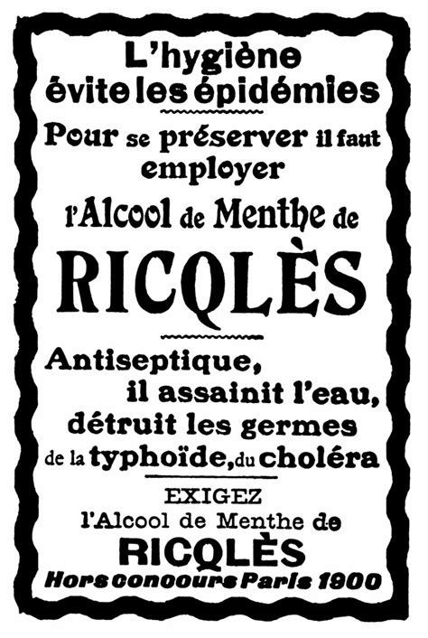 Alcool De Menthe Ricqlès Publicité Pour Lalcool De Menthe Flickr