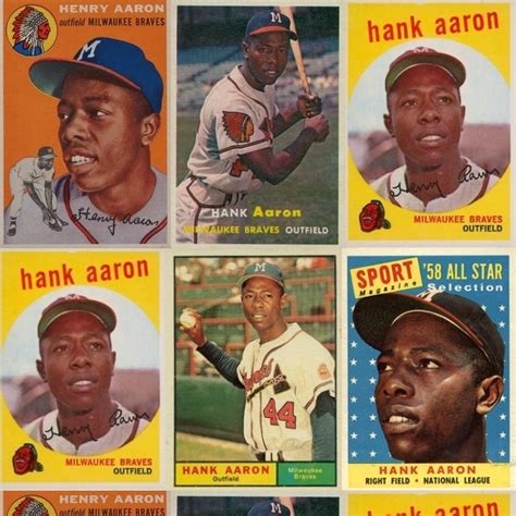 Full Vintage Topps Hank Aaron Baseball Cards Checklist Gallery Buying