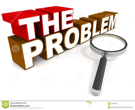 The Problem Royalty Free Stock Photo - Image: 35545225