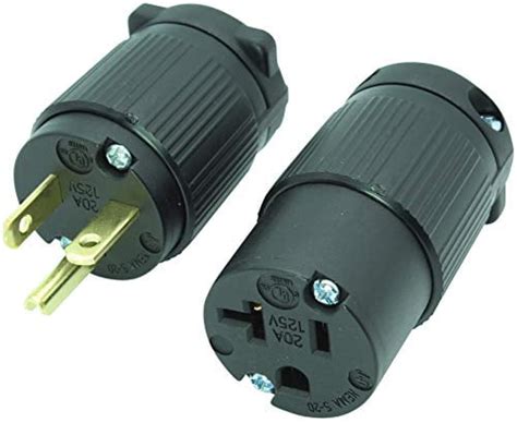 Journeyman Pro 520pc Plug And Connector Set 20 Amp 120 125 Volt Nema 5