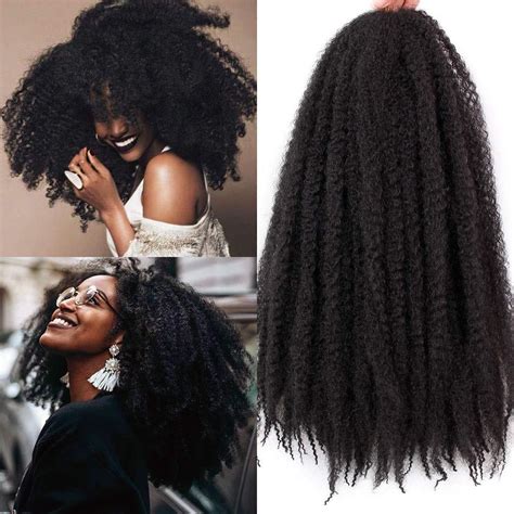 2020 Hot 3 Packs Afro Kinky Marley Braids Hair Extensions Twist Crochet Braids Kanekalon