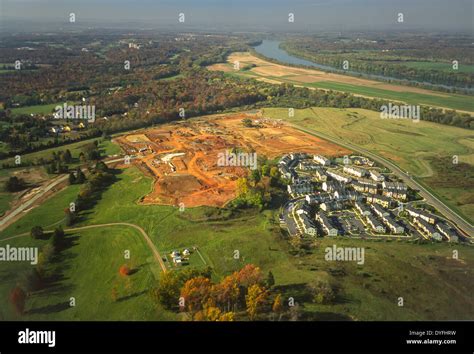Loudoun County Virginia Usa Aerial Of New Construction Site George