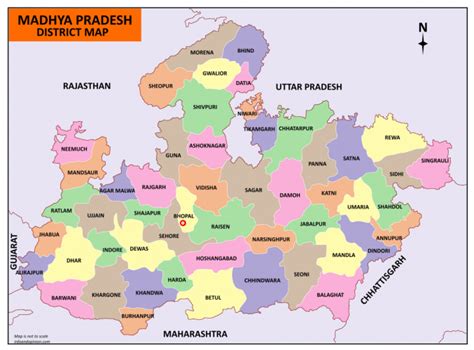 Mdhya Pradesh District Map Infoandopinion