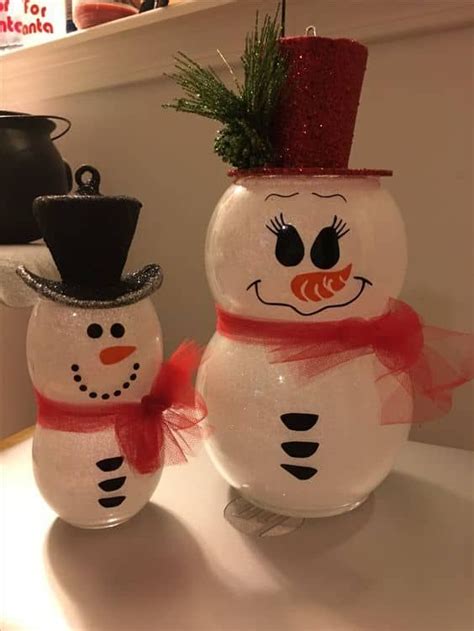 70 Adorable Diy Fishbowl Snowman Ideas Handmade Christmas Crafts