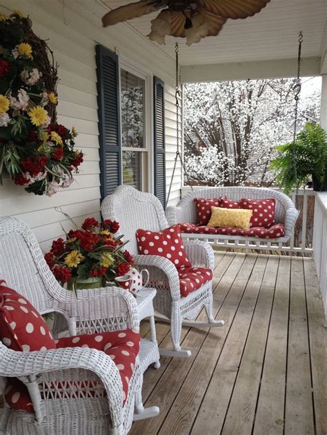 Perfect Summer Porch Porch Furniture Front Porch Decorating Porch