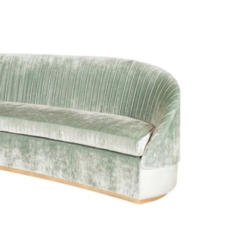 The most common mint green couch material is cotton. Luxury Modern Mint Green Velvet Sofa Upholstered 3-Seat ...