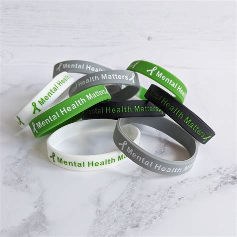 Pack Of 4 Mental Health Matters Awareness Bracelet Etsy