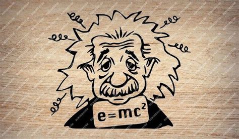 Albert Einstein Svg Files Einstein Clipart Svg Original Design
