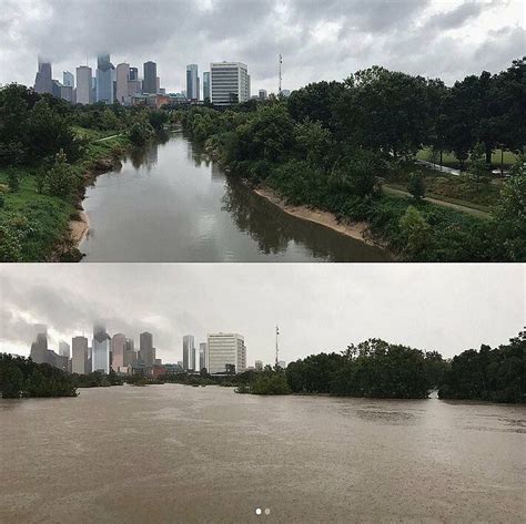 Houston Before And After The Flood Picture Comparison Of The 2017 Harvey Flood Flood