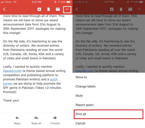 How To Print Emails From Gmail For IOS