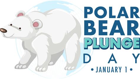 Polar Bear Plunge Day January Icon 13763737 Vector Art At Vecteezy