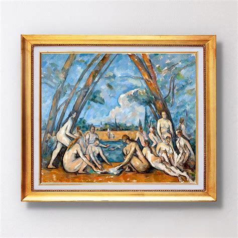 Paul Cezanne The Large Bathers Fine Art Glic E Etsy Paul