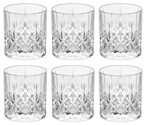 Buy Tumbler Glass Double Old Fashioned Set Of 6 Glasses Fully Designed Dof Tumblers For