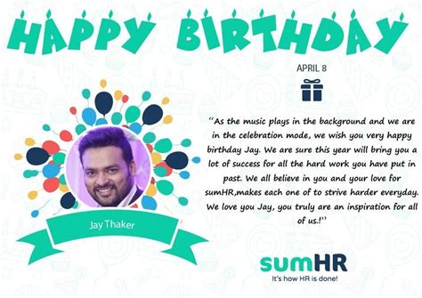 You are best at being a boss all year this is definitely a special day as it is the birthday of one of our most distinguished employees. Birthday Wishes: Happy Birthday Wishes To Employee From Hr